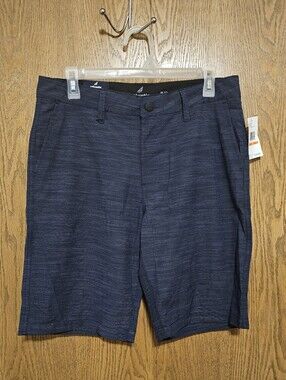Mens Atlantis Hybrid Navy Performance Shorts Stretch Shorts